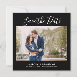 Elegante eenvoudige minimalistische moderne trouwf save the date