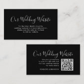 Elegante eenvoudige minimalistische moderne websit informatiekaartje (Voorkant / Achterkant)