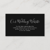 Elegante eenvoudige minimalistische moderne websit informatiekaartje (Voorkant)