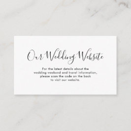 Elegante eenvoudige minimalistische moderne websit informatiekaartje