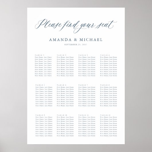 Elegante eenvoudige minimalistische moderne zithoe poster (Voorkant)