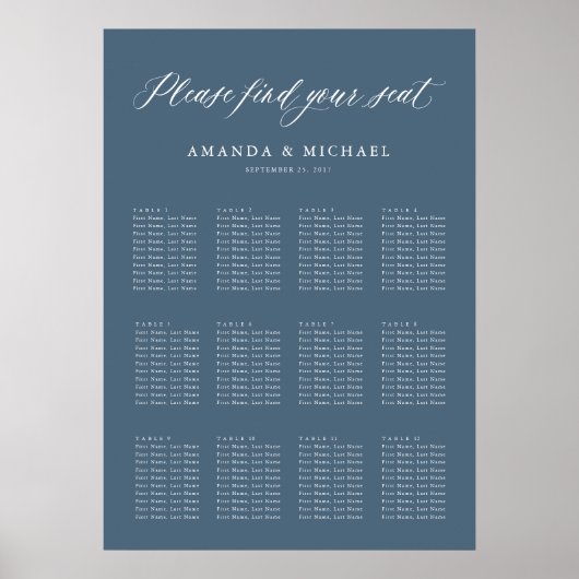 Elegante eenvoudige minimalistische moderne zithoe poster (Voorkant)