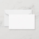 Elegante eenvoudige minimalistische paar monogram notitiekaartje (Achterkant)