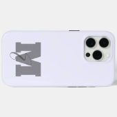 Elegante eenvoudige minimalistische pastel initial Case-Mate iPhone case (Achterkant (horizontaal))