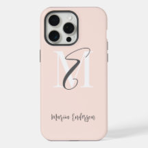 Elegante eenvoudige minimalistische pastel initial