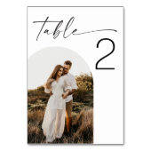 Elegante eenvoudige minimalistische script foto br kaart (Voorkant)