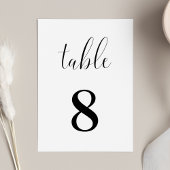 Elegante Eenvoudige Minimalistische Trouwtafel Kaa Kaart