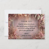 Elegante eenvoudige moderne 2 foto's bruiloft bedankkaart (Voorkant)