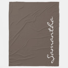 Elegante eenvoudige moderne chique trendy monogram fleece deken