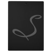 Elegante eenvoudige moderne chique trendy monogram klembord (Achterkant)