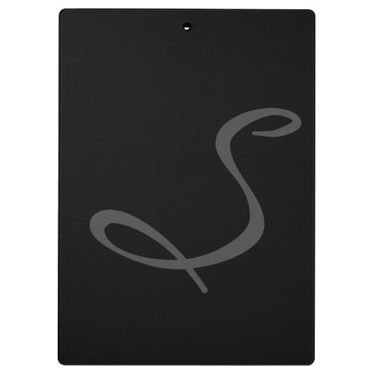 Elegante eenvoudige moderne chique trendy monogram klembord (Achterkant)