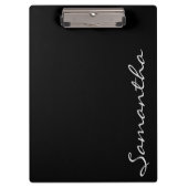 Elegante eenvoudige moderne chique trendy monogram klembord (Voorkant)