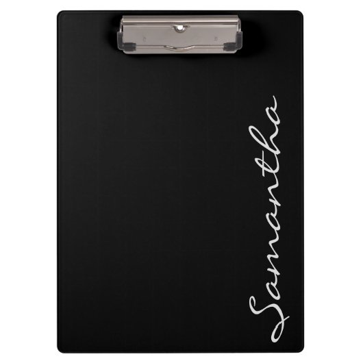 Elegante eenvoudige moderne chique trendy monogram klembord (Voorkant)