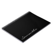 Elegante eenvoudige moderne chique trendy monogram notitieboek (Linkerzijde)