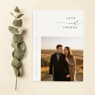 Elegante Eenvoudige Moderne Foto Bruiloft Save The Date