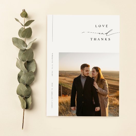 Elegante Eenvoudige Moderne Foto Bruiloft Save The Date