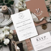 Elegante Eenvoudige Moderne Mocha Mousse Fotobruil Save The Date