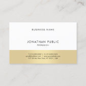 Elegante eenvoudige moderne professionele trendy v visitekaartje (Achterkant)