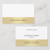 Elegante eenvoudige moderne professionele trendy v visitekaartje (Voorkant / Achterkant)