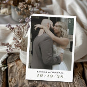 Elegante eenvoudige moderne Sage Green 2 foto brui Save The Date