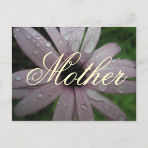 Elegante Eenvoudige Moeder Bloem Briefkaart