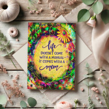 Elegante Eenvoudige Moeder Grappige Spreuk Moederd