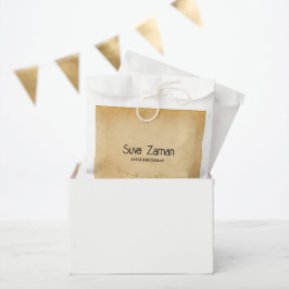 Elegante Eenvoudige Mooie Grijze 20e Verjaardag Bedankzakje