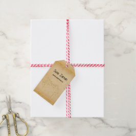 Elegante Eenvoudige Mooie Grijze 20e Verjaardag Cadeaulabel