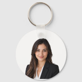 Elegante Eenvoudige Mooie Grijze 20e Verjaardag Sleutelhanger