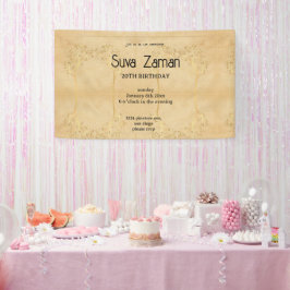 Elegante Eenvoudige Mooie Grijze 20e Verjaardag Spandoek