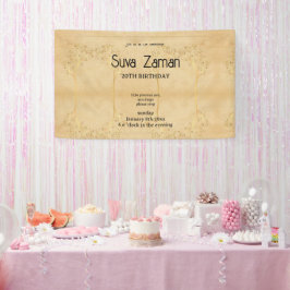 Elegante Eenvoudige Mooie Grijze 20e Verjaardag Spandoek