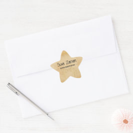 Elegante Eenvoudige Mooie Grijze 20e Verjaardag Ster Sticker