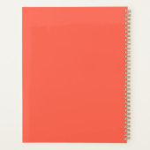 Elegante Eenvoudige Neon Flare met Monogram Huweli Planner (Achterkant)