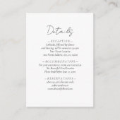 Elegante eenvoudige neutrale Mocha Mousse bruiloft Informatiekaartje (Voorkant)