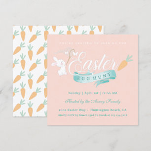 Elegante Eenvoudige Paaseierjacht Kaart