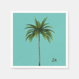Elegante Eenvoudige Palmbomen Tropische Strand Mon Servet