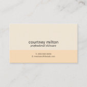 Elegante eenvoudige pastel schoonheid consultant visitekaartje (Voorkant)