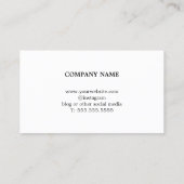 Elegante eenvoudige pastelstrepen interieurontwerp visitekaartje (Achterkant)