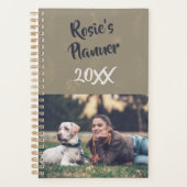 Elegante eenvoudige prachtige foto naam gepersonal planner (Voorkant)