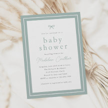 Elegante Eenvoudige Salie Geslacht Neutrale Baby S