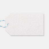 Elegante eenvoudige schone Frosted Berry Kerstmis Cadeaulabel (Achterkant Horizontaal)