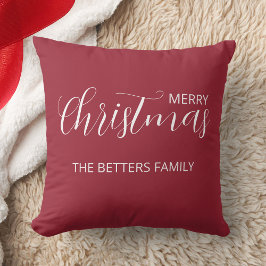 Elegante eenvoudige schone Frosted Berry Kerstmis Kussen