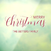 Elegante eenvoudige schone Frosted Berry Kerstmis Raamsticker (Vel 3)