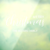 Elegante eenvoudige schone kerst raamsticker (Vel 3)