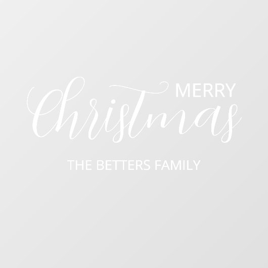 Elegante eenvoudige schone kerst raamsticker (Vel)
