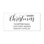 Elegante eenvoudige schone salie groene kerst  zelfinktende stempel (Design)