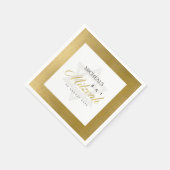 ELEGANTE EENVOUDIGE SCHOON FAUX GOLD BAR BAT MITZV SERVET (Hoek)