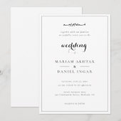 Elegante Eenvoudige Script Calligrafie Islamitisch Kaart (Voorkant / Achterkant)