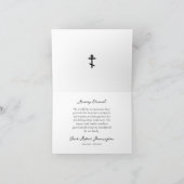 Elegante, eenvoudige script Orthodoxe christelijke Bedankkaart (Binnen)