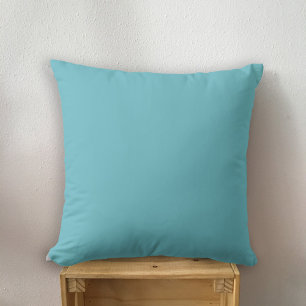 Elegante Eenvoudige Solid Aqua Blue Kussen
